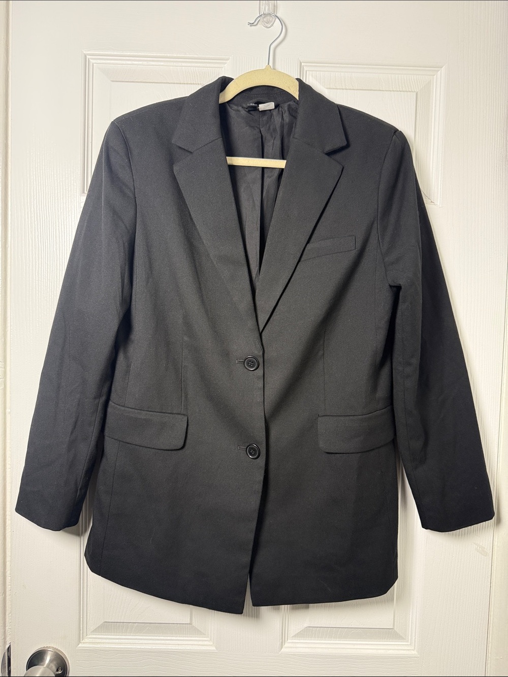 Divided Oversized Black Women's Two-Button Blazer